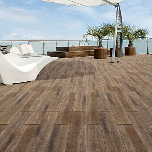 Плитка из керамогранита OUTDOOR SCANDINAVIA. Brown wood